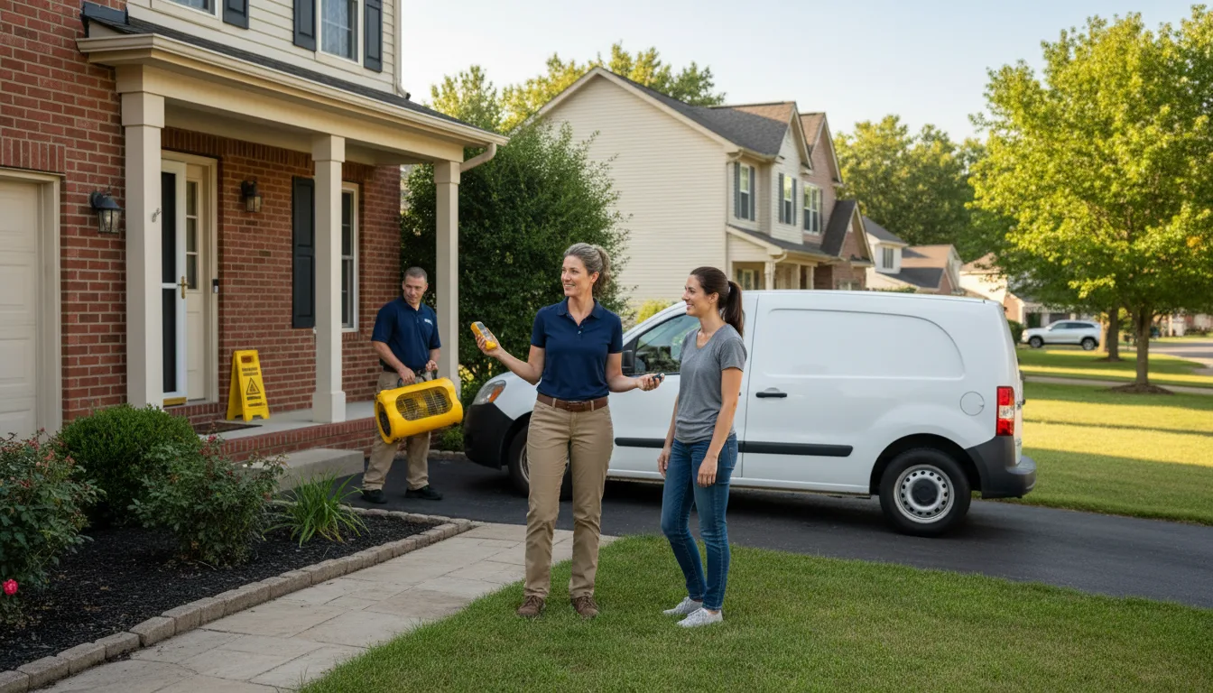 Residential water damage restoration in Lakeland, TN